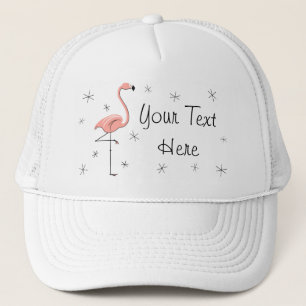 Flamingo Stars 'Text' Trucker hat