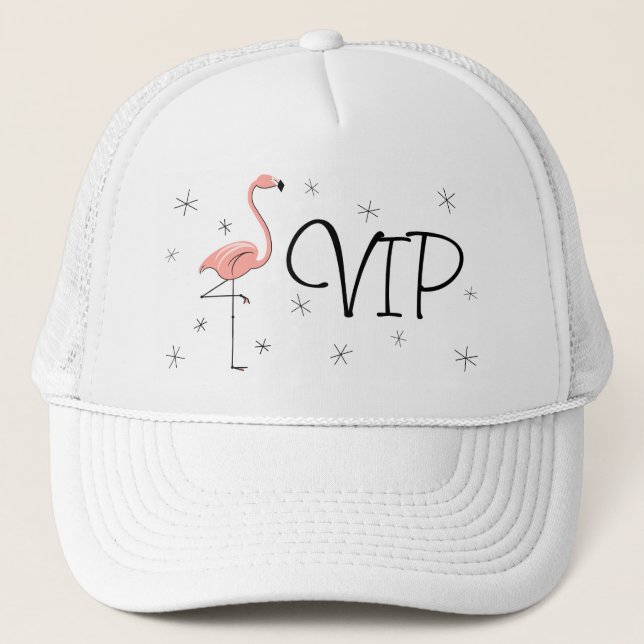 Flamingo Stars 'VIP' Trucker hat (Front)