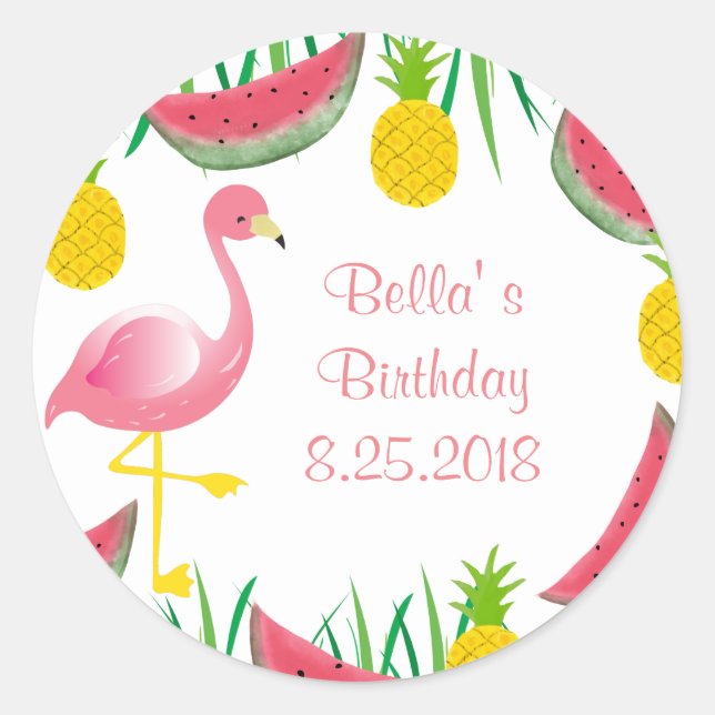 Flamingo Stickers (Front)