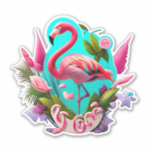 Flamingo Stickers to Brighten Your Day