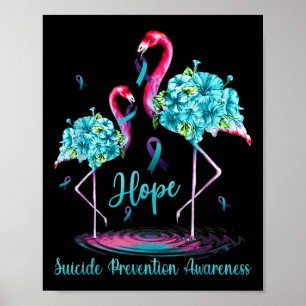 Flamingo Suicide Prevention Awareness Poster