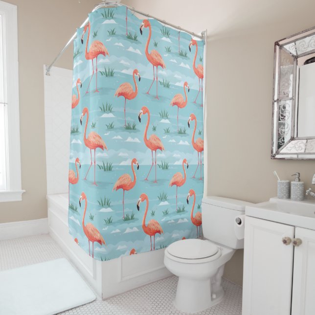 Flamingo Summer Pattern (In Situ)