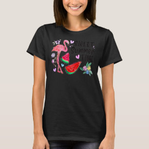 Flamingo Sweet Summer Time I Love Summer Beach Vac T-Shirt
