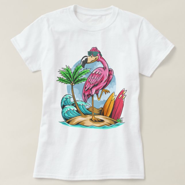 Flamingo  T-Shirt (Design Front)