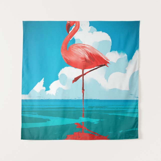 Flamingo Tapestry (Front)