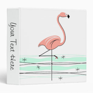 Flamingo 'Text' ring binder