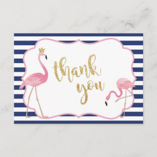 Flamingo Thank You Card