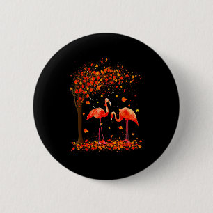 Flamingo Thanksgiving Halloween It's Fall Y'all Au 2 Inch Round Button