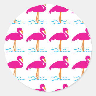 Flamingo theme sticker