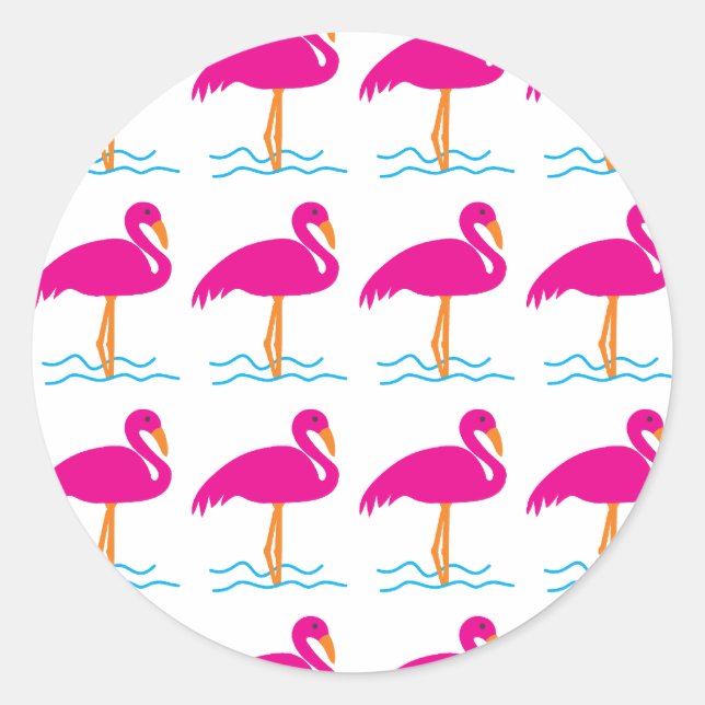 Flamingo theme sticker (Front)