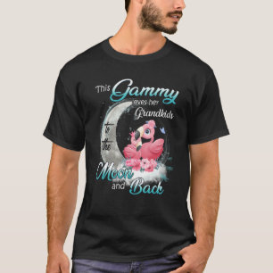 Flamingo This Gammy Loves Her Grandkids To The Moo T-Shirt