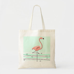 Flamingo tote bag green