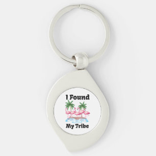 Flamingo Tribe Matching Bachelorette Girls Trip Keychain