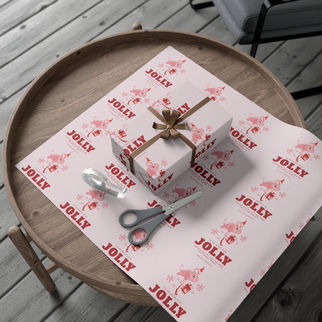 Flamingo Tropical Beach Christmas Wrapping Paper (Flamingo Tropical Beach Christmas Wrapping Paper)