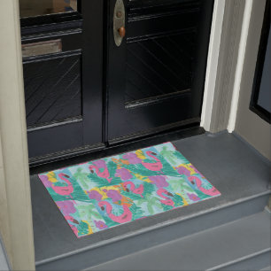 Flamingo Tropical Jungle Doormat