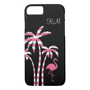 Flamingo Tropical Monogram Case-Mate iPhone Case