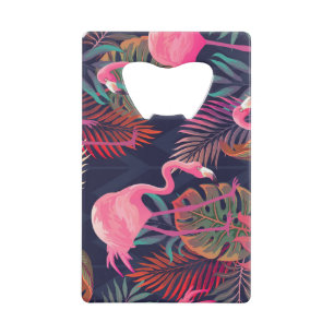 Flamingo tropical : motif vintage de palmier.