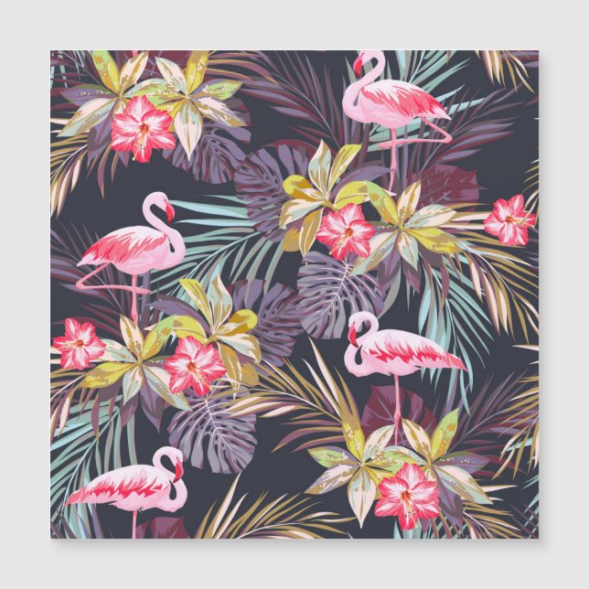 Flamingo Tropical: Summer Seamless Pattern (Front)