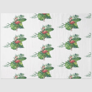 Flamingo Tropical Vibes Series Design 10 Tissue Paper