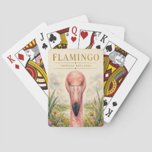 Flamingo Tropical Wetlands Wildlife Playing Cards