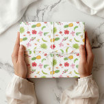 Flamingo Tropics Fun Coastal Beach Theme Wrapping Paper<br><div class="desc">Add a fun and tropical touch to your gifts with this Flamingo Tropics Wrapping Paper Roll. Featuring playful pink flamingos, vibrant tropical colors, and a retro coastal vibe, this wrapping paper is perfect for weddings, bridal showers, birthday parties, or any celebration with a beachy or island-inspired theme. Ideal for gift...</div>