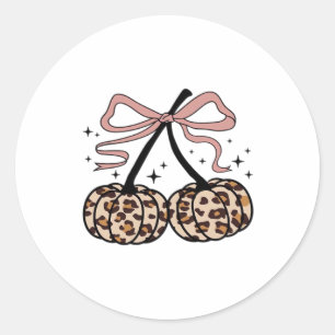 Flamingo Turkey Cute Flamingo Turkey Fall Leaf Tha Classic Round Sticker