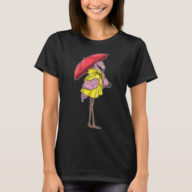 Flamingo Umbrella T-Shirt (Front)