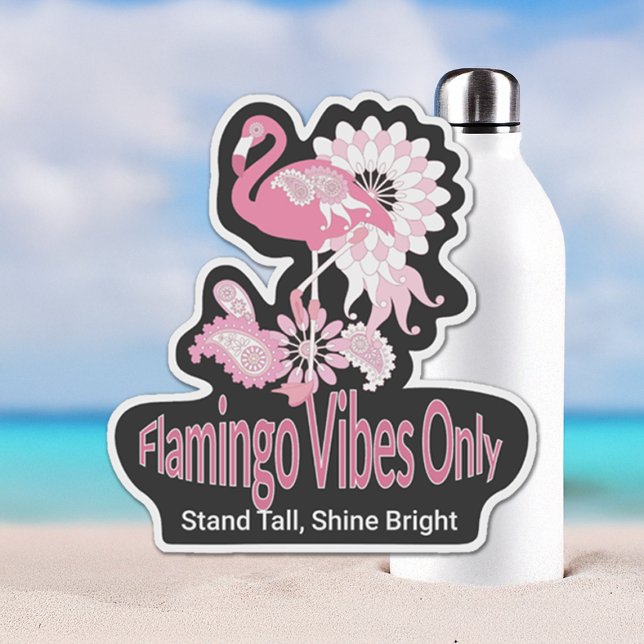 Flamingo Vibes Only Whimsical Pink Flamingo (Creator Uploaded)