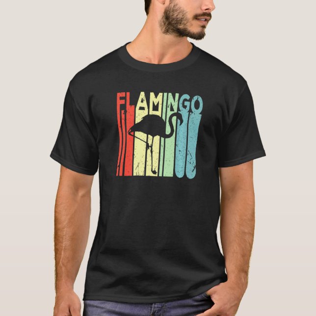 Flamingo Vintage Retro 123456 T-Shirt (Front)