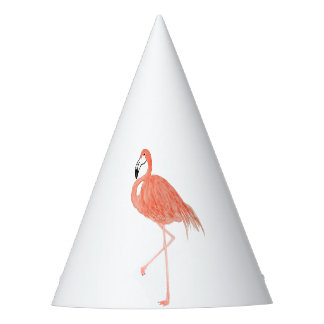 Flamingo Watercolor Party Hat