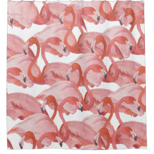 Flamingo Watercolor: Seamless Pattern