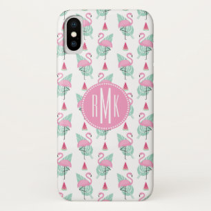 Flamingo & Watermelon Pastel Pattern Case-Mate iPhone Case