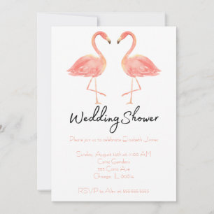 Flamingo Wedding Shower Invitation