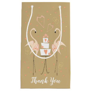 Flamingo Wedding Thank You Small Gift Bag