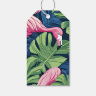 Flamingo Wishes Gift Card Tags