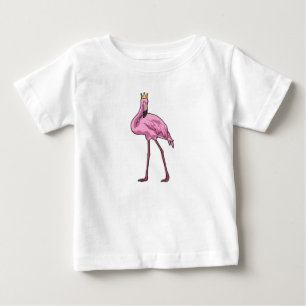 Flamingo with Crown Baby T-Shirt