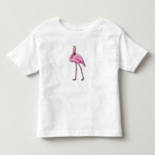 Flamingo with Crown Toddler T-shirt