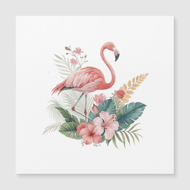 Flamingo With Flowers (Front)