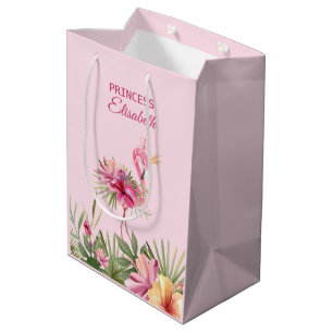 Flamingo With Golden Crown Medium Gift Bag