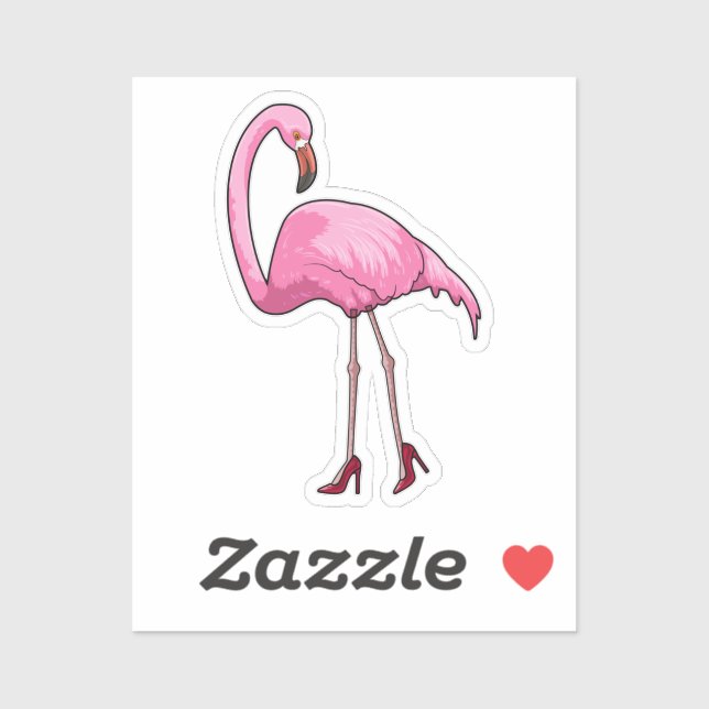 Flamingo with High heels (Sheet)