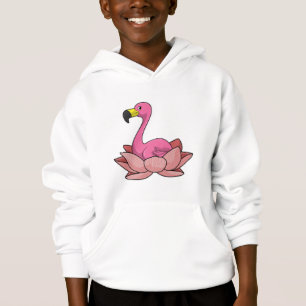 Flamingo with Lotus flower