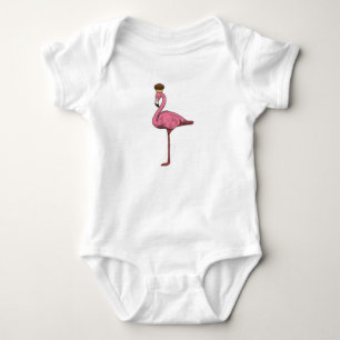 Flamingo with Muffin Baby Bodysuit