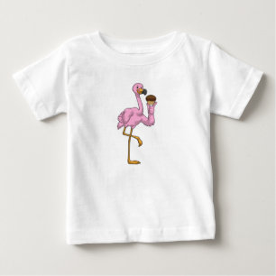 Flamingo with Muffin Baby T-Shirt