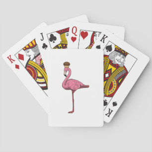 Flamingo with Muffin Playing Cards