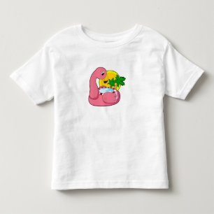 Flamingo with Pool Toddler T-shirt