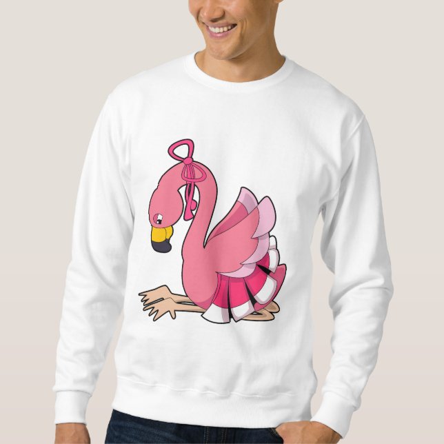 Flamingo with Ribbon Sweatshirt (Front)