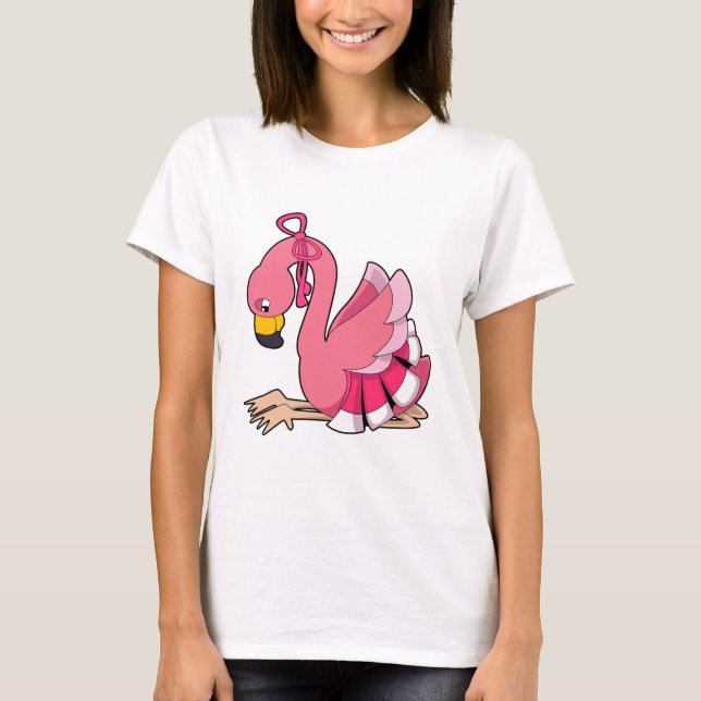 Flamingo with Ribbon T-Shirt (Front)
