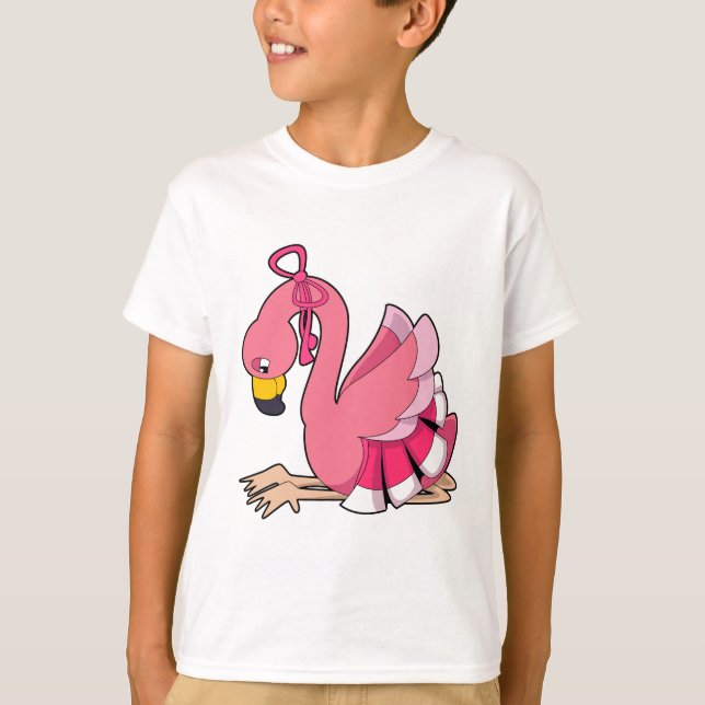 Flamingo with Ribbon T-Shirt (Front)