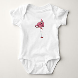 Flamingo with Sunglasses Baby Bodysuit