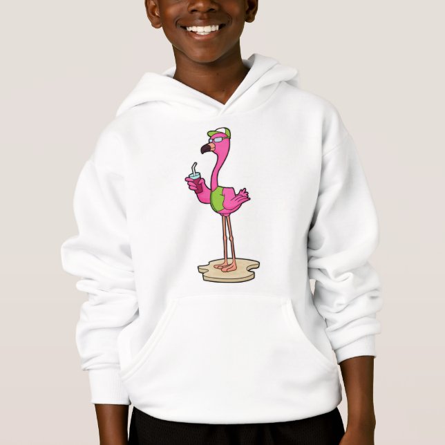 Flamingo with Sunglasses & Cap (Front)